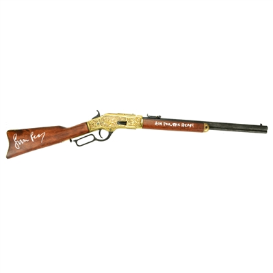 Simon Pegg Autographed Shaun of the Dead Golden Boy 1886 Winchester Rifle