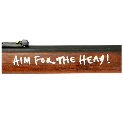 Simon Pegg Autographed Shaun of the Dead Golden Boy 1886 Winchester Rifle