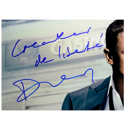 Daniel Craig Autographed James Bond 27x40 Casino Royale Double Sided Poster