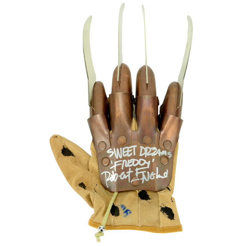 Lot Detail - Robert Englund Autographed Freddy Krueger Glove with Sweet ...