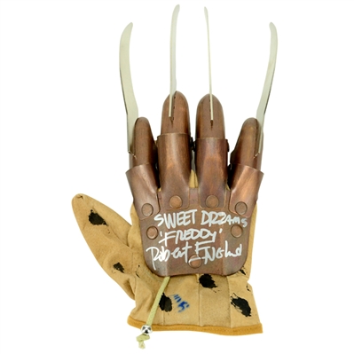 Robert Englund Autographed Freddy Krueger Glove with Sweet Dreams Inscription