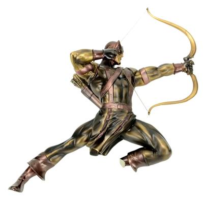 Jeremy Renner Autographed Bowen Designs Marvel Hawkeye Faux Bronze Statue