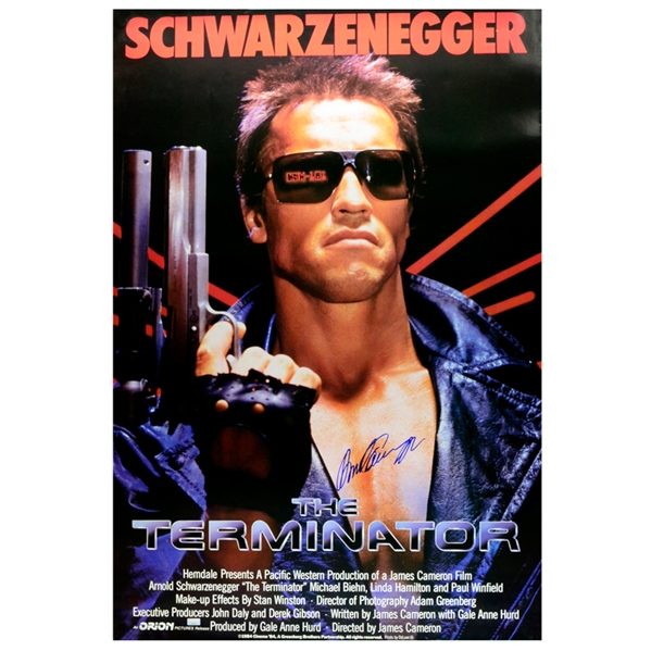 Arnold Schwarzenegger Autographed The Terminator 27x40 Poster