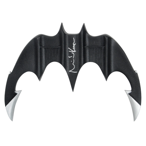 Lot Detail - Michael Keaton Autographed 1:1 Scale Batman Batarang