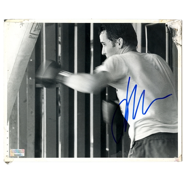 John Cusack Autographed 1989 Say Anything 8x10 Black and White Photo