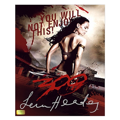 Lena Headey Autographed 8×10 Queen Gorgo 300 Poster