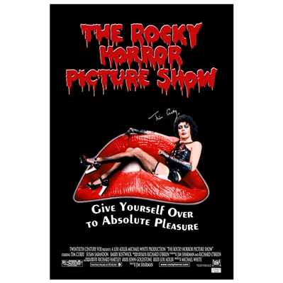 Tim Curry Autographed 16×24 The Rocky Horror Picture Show Poster