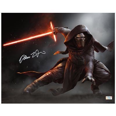 Adam Driver Autographed Star Wars: The Force Awakens 16×20 Kylo Ren Jedi Killer Photo