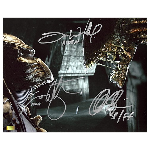 Alec Gillis, Tom Woodruff Jr. and Ian Whyte Autographed 16x20 Face to Face Photo