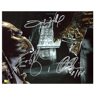 Alec Gillis, Tom Woodruff Jr. and Ian Whyte Autographed 16x20 Face to Face Photo
