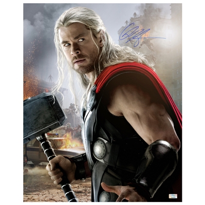 Chris Hemsworth Autographed Avengers: Age of Ultron 16x20 Thor Photo