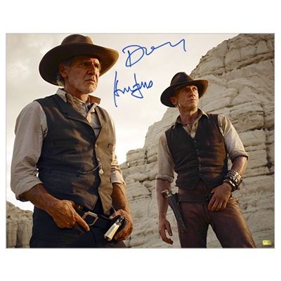 Daniel Craig and Harrison Ford Autographed 16x20 Cowboys and Aliens Photo