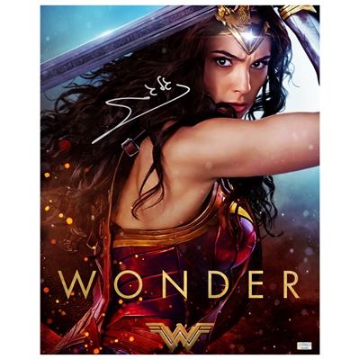 Gal Gadot Autographed Wonder Woman 16x20 Wonder Photo