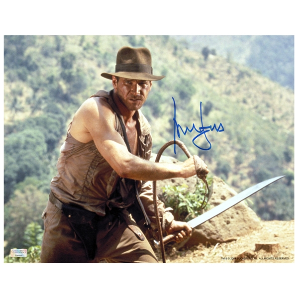 Harrison Ford Autographed 11x14 Indiana Jones Action Photo