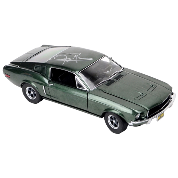 Jeremy Renner Autographed Steve McQueen Bullitt 1:18 Scale Die-Cast