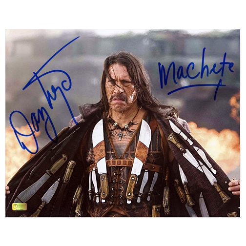 Danny Trejo Autographed 8×10 Machete Full Arsenal Photo