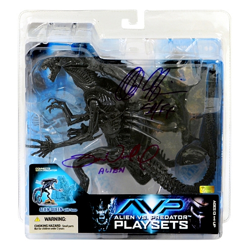 Alec Gillis and Tom Woodruff Jr. Autographed McFarlane AVP Alien Queen Playset