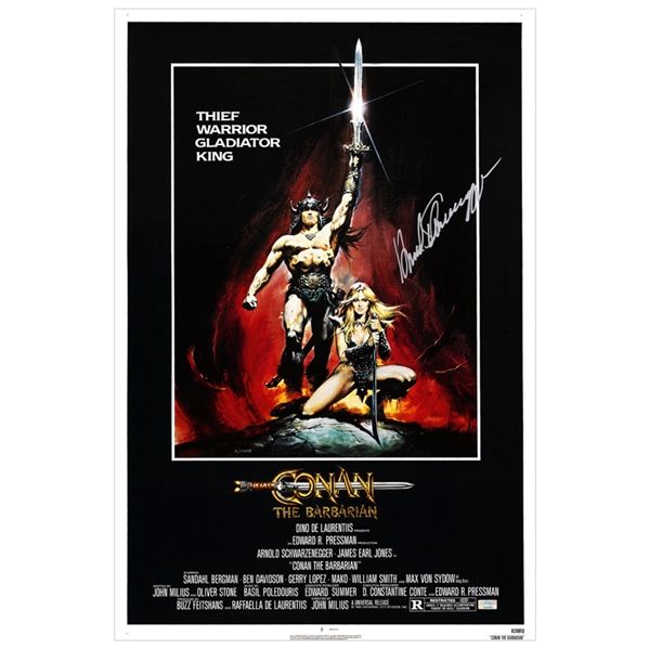 Arnold Schwarzenegger Autographed 16x24 Conan the Barbarian Poster