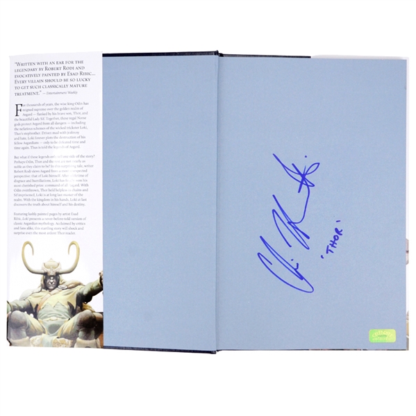 Chris Hemsworth Autographed Thor & Loki: Blood Brothers Hardcover Book