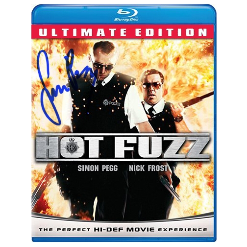 Simon Pegg Autographed Hot Fuzz Ultimate Edition Blu-Ray
