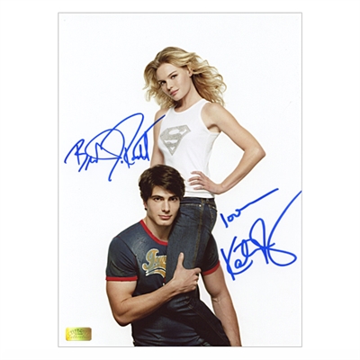 Brandon Routh and Kate Bosworth Autographed 8.5×11 Entertainment Weekly Photo