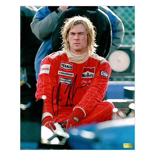 Chris Hemsworth Autographed 8x10 James Hunt Rush Photo