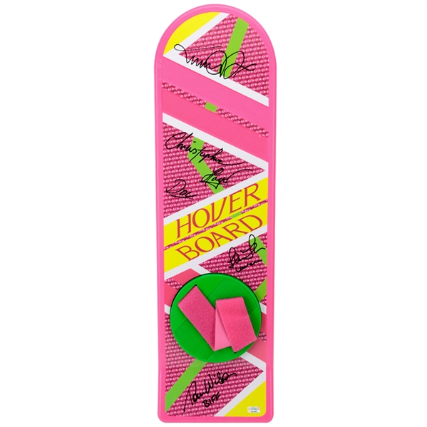 Michael J. Fox, Christopher Lloyd, Thomas Wilson, Lea Thompson and Bob Gale Autographed Back to the Future Part II Hoverboard