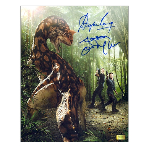 Stephen Lang and Jason OMara Autographed 8x10 Terra Nova Taking Aim Photo