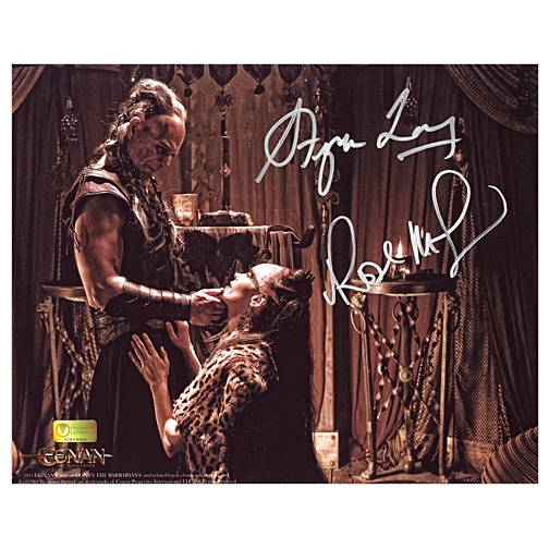 Rose McGowan and Stephen Lang Autographed Conan 8×10 Marique and Zym Promise Photo