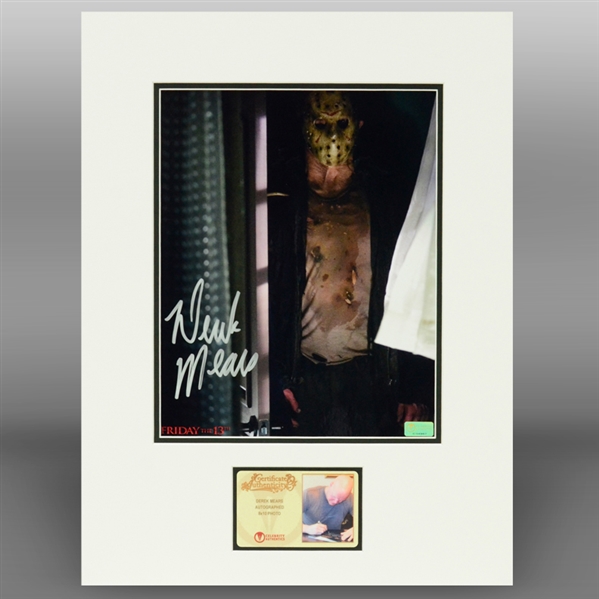 Derek Mears Autographed 8x10 Friday the 13th Jason Matted Photo