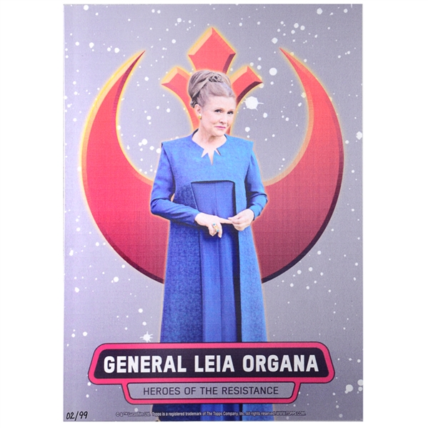 Star Wars: The Force Awakens General Leia Organa Metal Sign #2/99