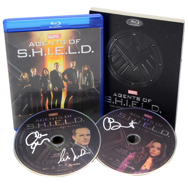 Chloe Bennet, Clark Gregg and Cobie Smulders Autographed Marvels Agents of S.H.I.E.L.D. First Season DVD Set