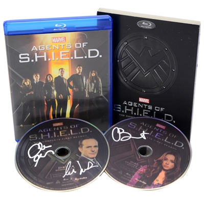 Chloe Bennet, Clark Gregg and Cobie Smulders Autographed Marvels Agents of S.H.I.E.L.D. First Season DVD Set