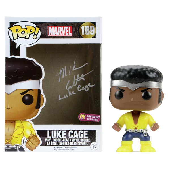 Mike Colter Autographed Luke Cage POP Vinyl 189 Rare Previews Exclusive