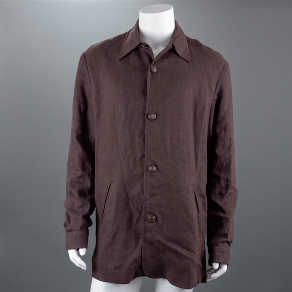 John Cusack Screen Worn Brown Button Up Shirt