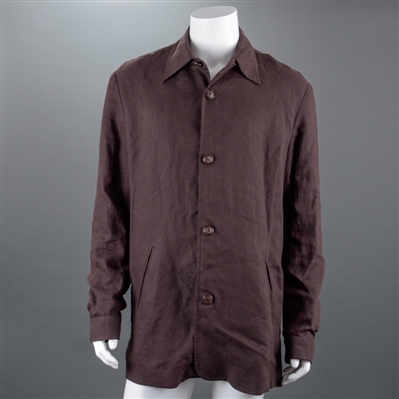 John Cusack Screen Worn Brown Button Up Shirt