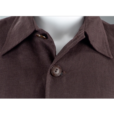 John Cusack Screen Worn Brown Button Up Shirt