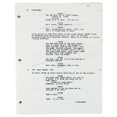 Val Kilmer Personal Tombstone November 5, 1992 Second Draft Script 