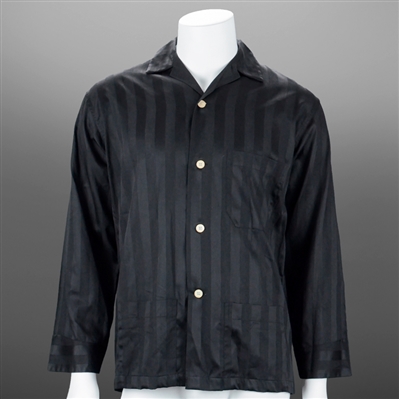 Val Kilmer 1995 Batman Forever Screen Worn Bruce Wayne Bonsoir Black Pinstripe Shirt