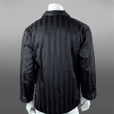 Val Kilmer 1995 Batman Forever Screen Worn Bruce Wayne Bonsoir Black Pinstripe Shirt