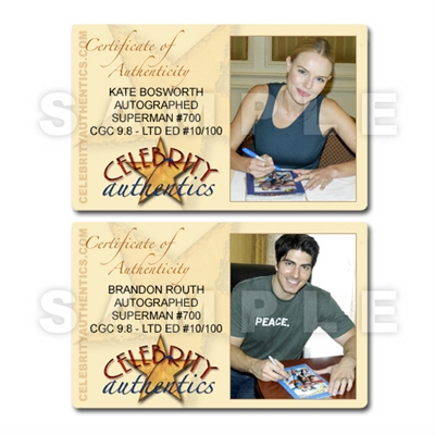 Brandon Routh & Kate Bosworth Autographed Superman #700 CGC SS 9.8 Mint