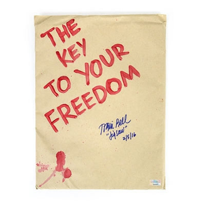 Tobin Bell Autographed Saw IV The Key To Your Freedom Hero Envelope