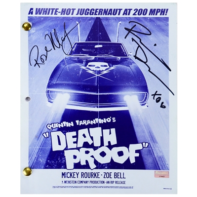 Rosario Dawson and Rose McGowan Autographed Original Death Proof Script