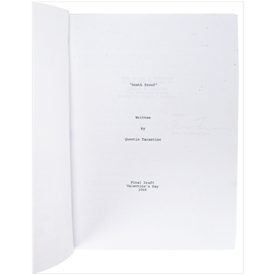 Rosario Dawson and Rose McGowan Autographed Original Death Proof Script