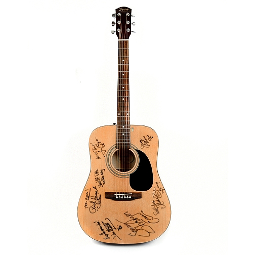 Dukes of Hazzard Cast Autographed Fender Squier Acoustic Guitar