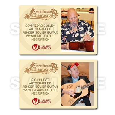 Dukes of Hazzard Cast Autographed Fender Squier Acoustic Guitar