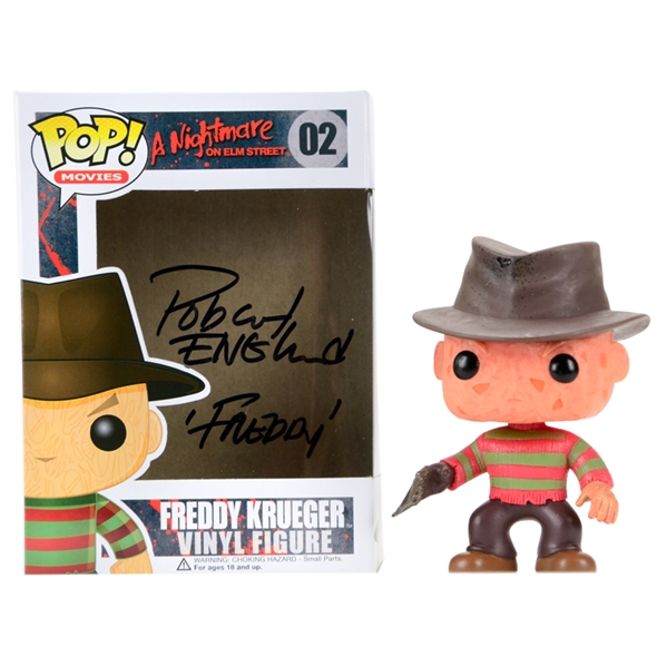 Robert Englund Autographed Nightmare On Elm Street POP Vinyl 02 with Freddy Inscription