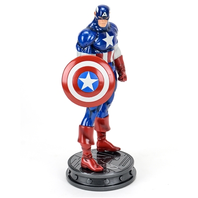 Chris Evans Autographed Bowen Studios Captain America Avengers 12" Statue 