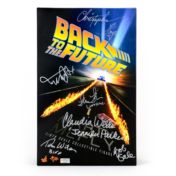 Michael J. Fox, Christopher Lloyd, Back to the Future Cast Autographed Hot Toys Marty McFly 1/6 Figure
