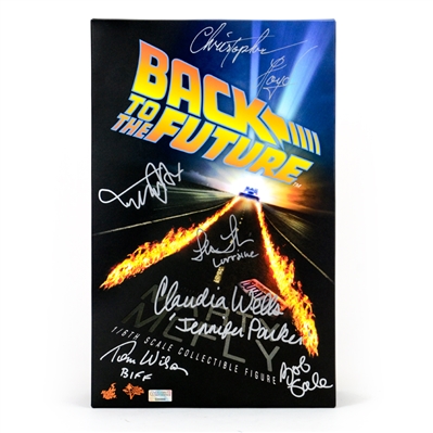 Michael J. Fox, Christopher Lloyd, Back to the Future Cast Autographed Hot Toys Marty McFly 1/6 Figure
